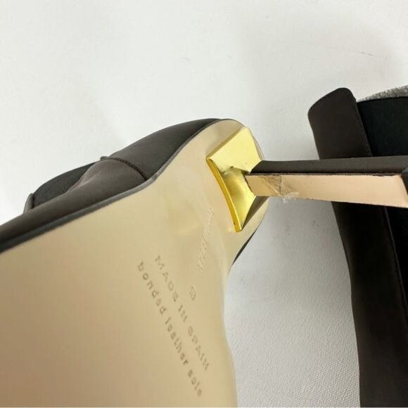 NEW Good American High Kickstand Neoprene Bootie Chocolate Brown Size 9 - Picture 12 of 14